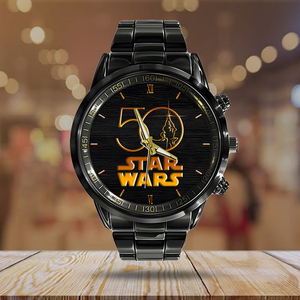 Star Wars 50 Years Black Stainless Steel Watch – HOATT12441