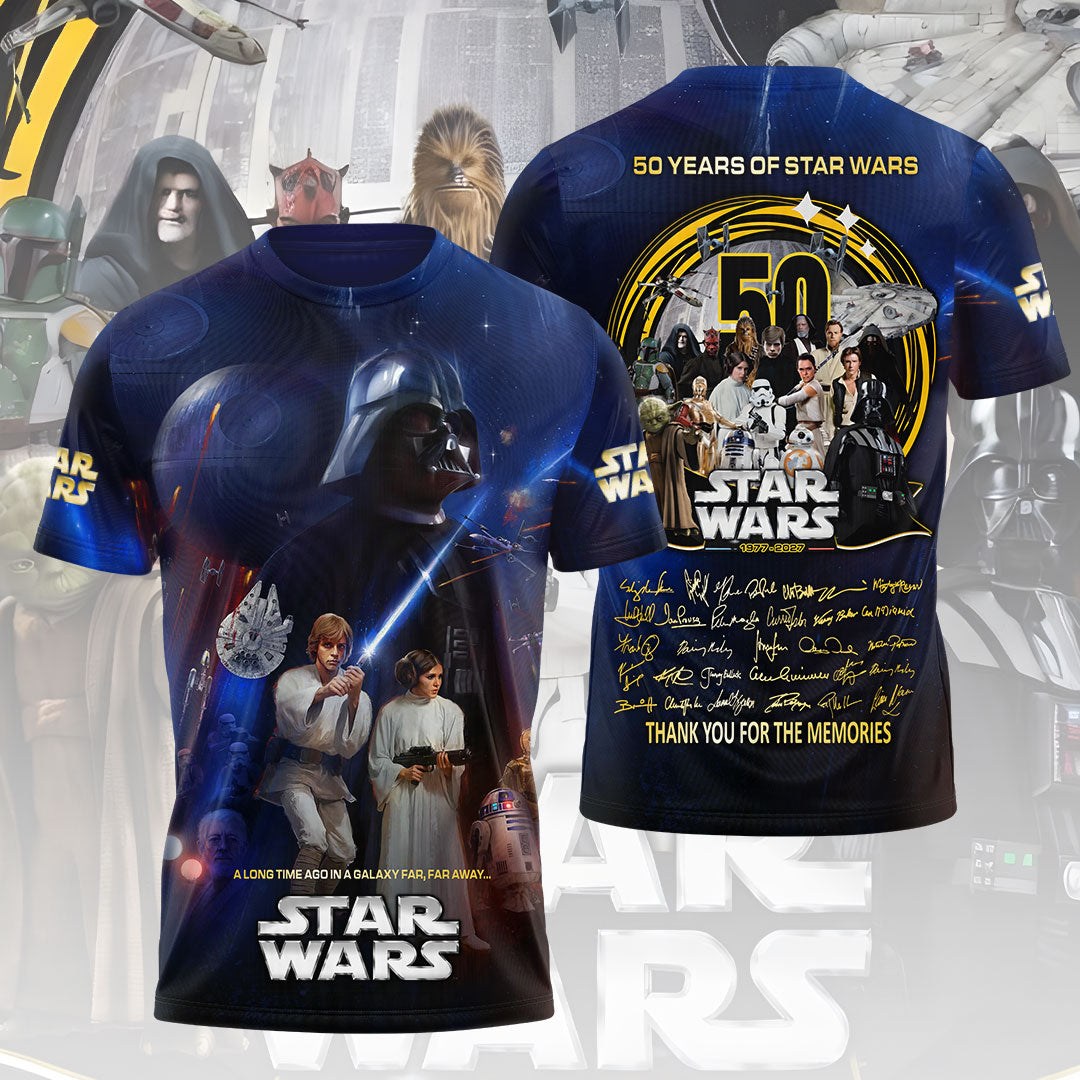 Star Wars 50th Anniversary 2027 3D Apparel – TMTHU4779