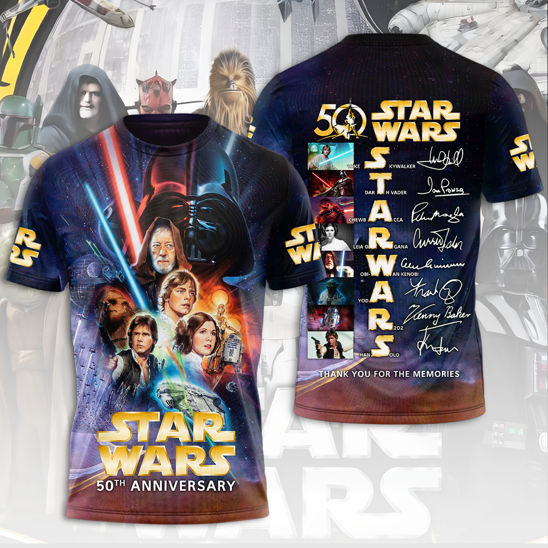 Star Wars 50th Anniversary 2027 3D Apparel – TMTHU6733