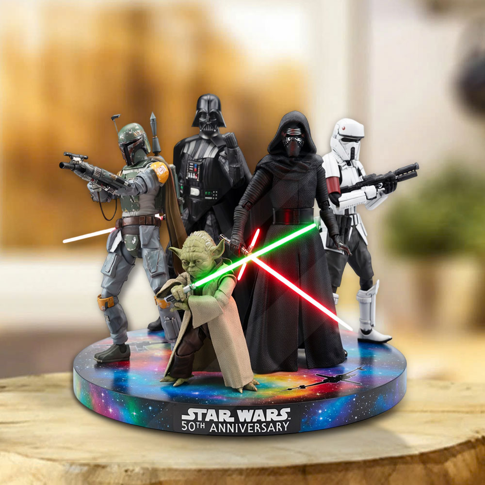 Star Wars 50th Anniversary 2027 Custom Shape Acrylic Plaque – TMTHU5268