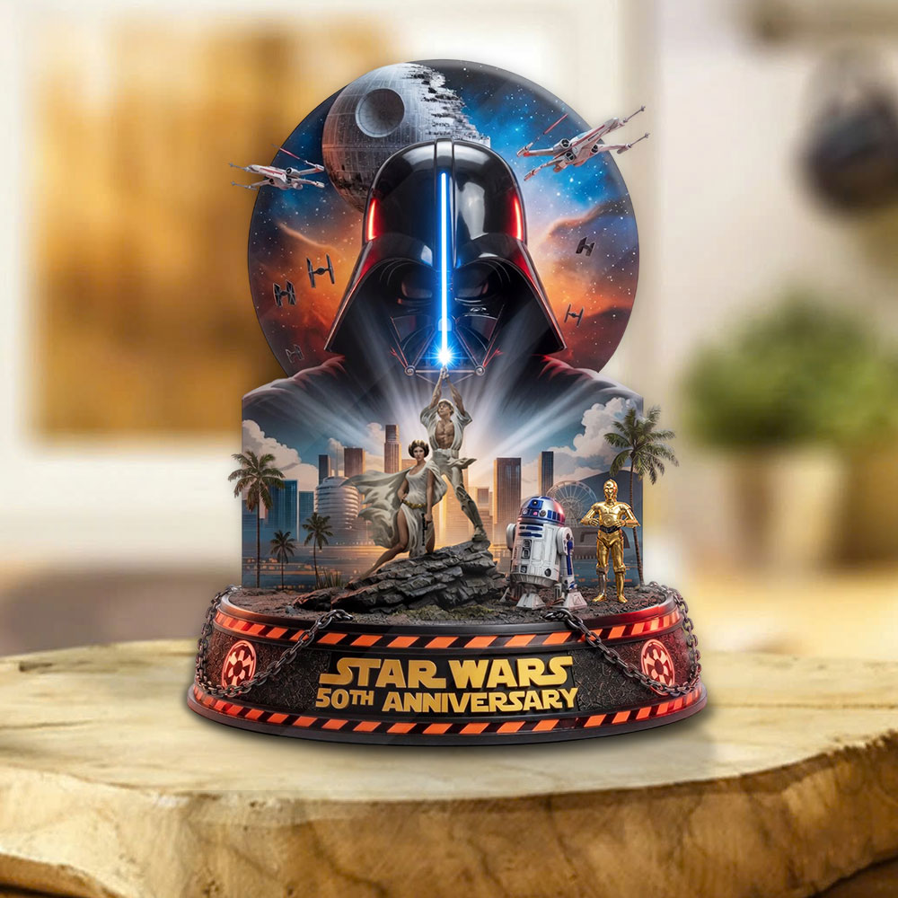 Star Wars 50th Anniversary 2027 Custom Shape Acrylic Plaque – TMTHU5299