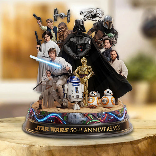 Star Wars 50th Anniversary 2027 Custom Shape Acrylic Plaque – TMTHU5497