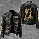 Star Wars 50th Anniversary 2027 Motorcycle Leather Jacket – TMTHU9056