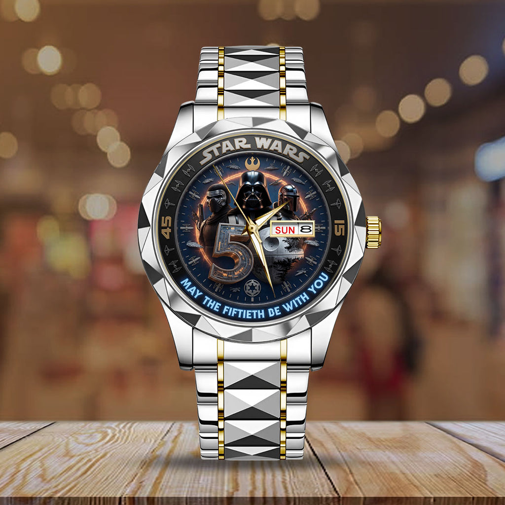 Star Wars 50th Anniversary Alloy Luxury Quartz Watch – TMTHU5683