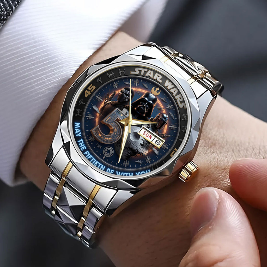 Star Wars 50th Anniversary Alloy Luxury Quartz Watch – TMTHU5683