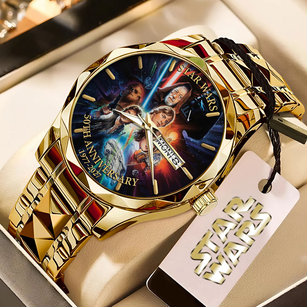 Star Wars 50th Anniversary Alloy Luxury Quartz Watch – TMTHU6520