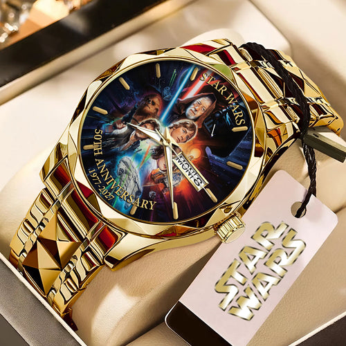 Star Wars 50th Anniversary Alloy Luxury Quartz Watch – TMTHU6520
