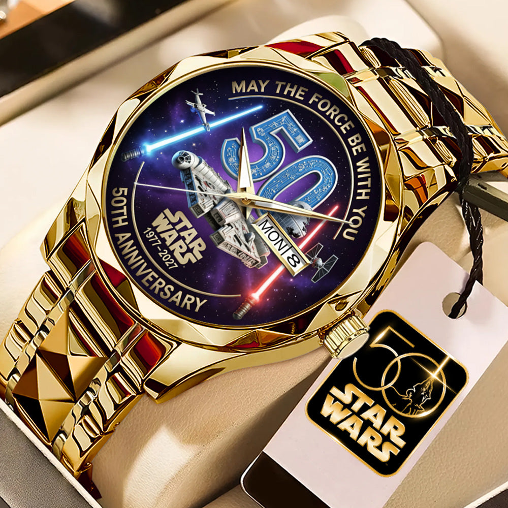 Star Wars 50th Anniversary Alloy Luxury Quartz Watch – TMTHU4340