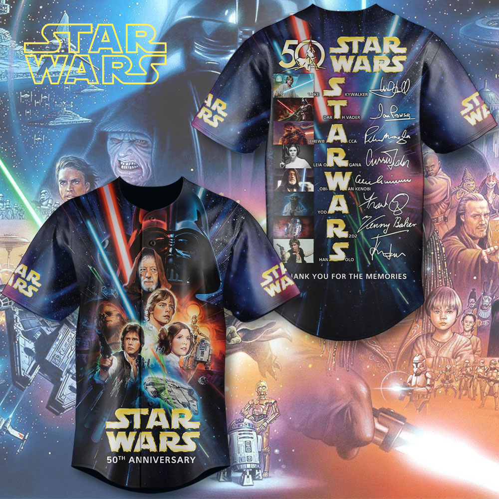 Star Wars 50th Anniversary Baseball Jersey – TMTHU6387