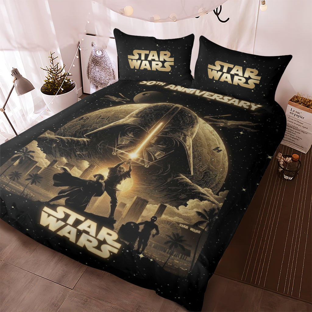 Star Wars 50th Anniversary 3-Piece Duvet Bedding Set – TMTHU6617