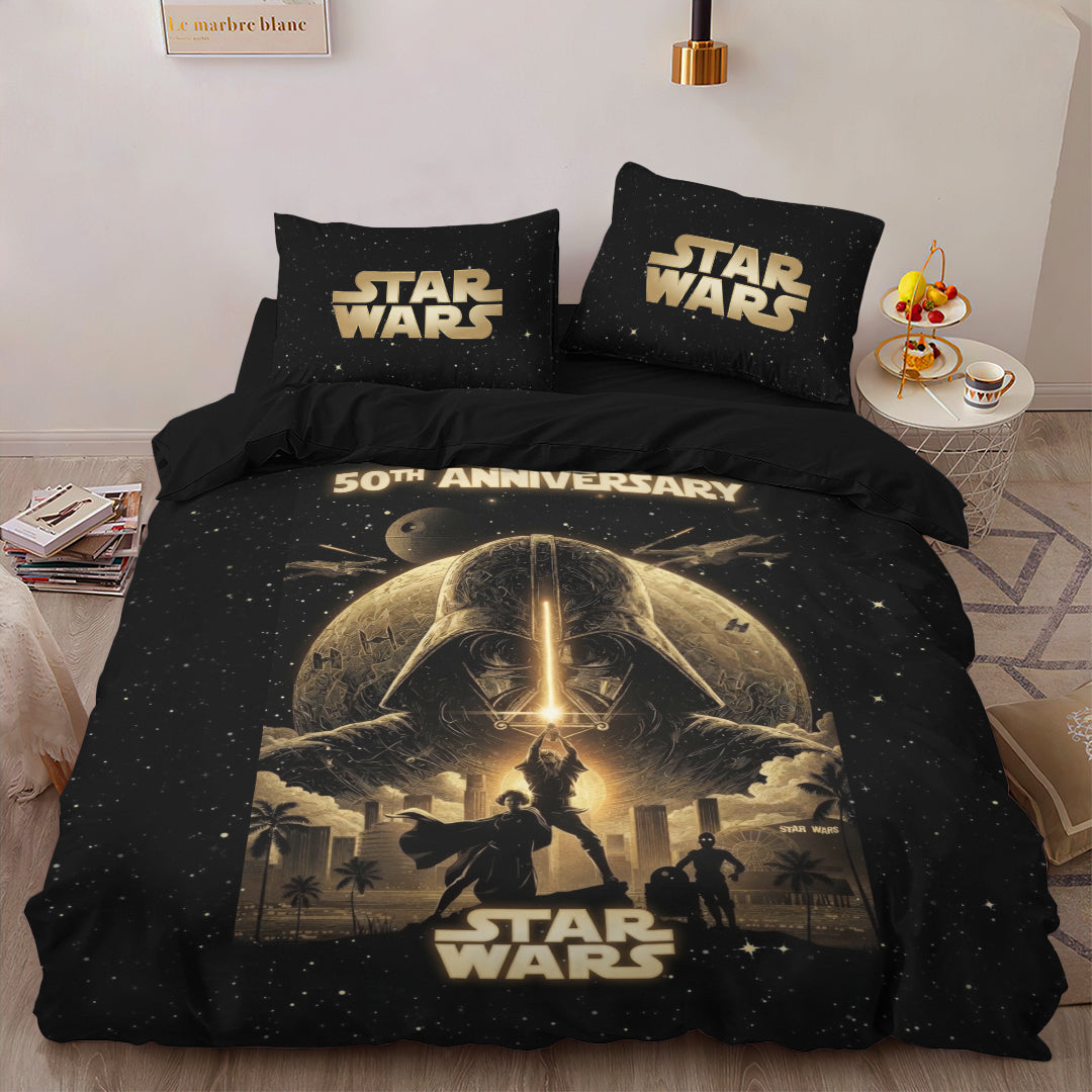 Star Wars 50th Anniversary 3-Piece Duvet Bedding Set – TMTHU7097