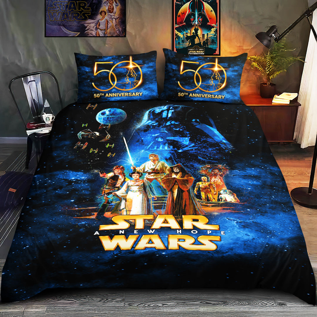 Star Wars 50th Anniversary 3-Piece Duvet Bedding Set – HOATT19459