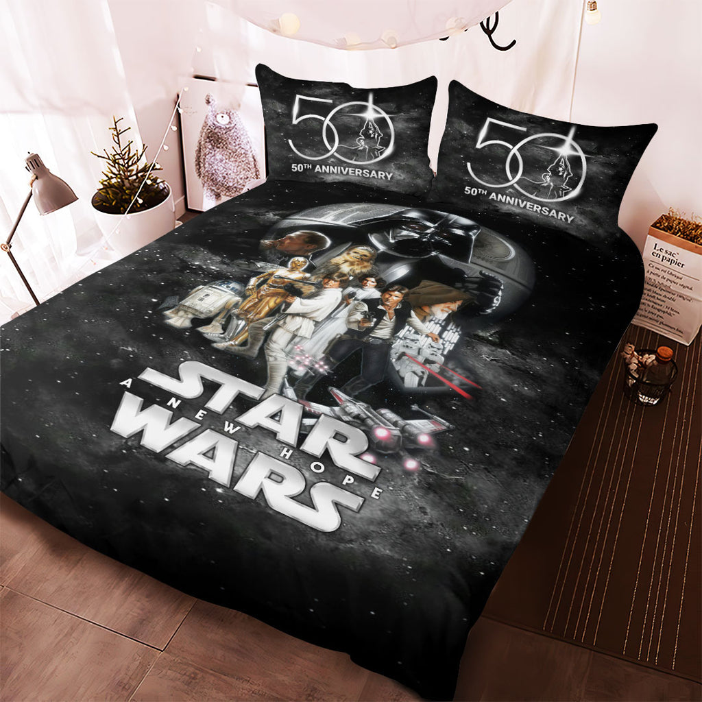 Star Wars 50th Anniversary 3-Piece Duvet Bedding Set – HOATT19461