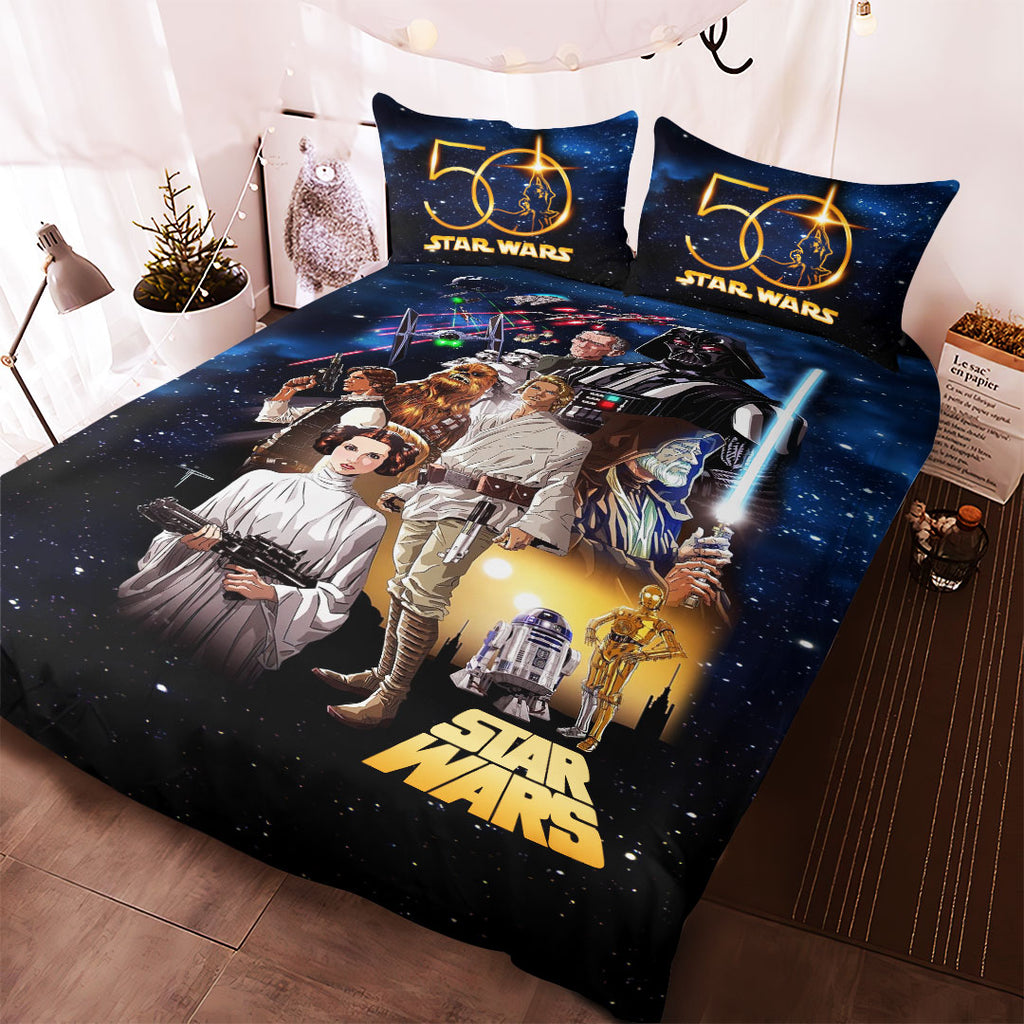 Star Wars 50th Anniversary 3-Piece Duvet Bedding Set – HOATT19810
