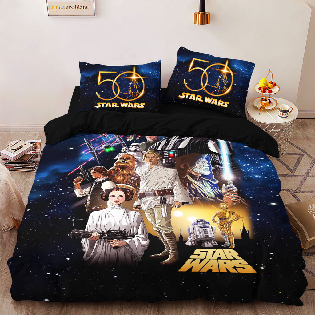 Star Wars 50th Anniversary 3-Piece Duvet Bedding Set – HOATT19810