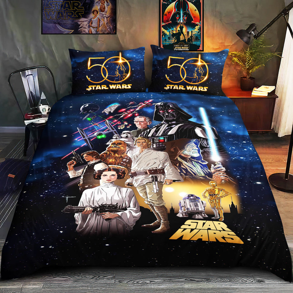 Star Wars 50th Anniversary 3-Piece Duvet Bedding Set – HOATT19810