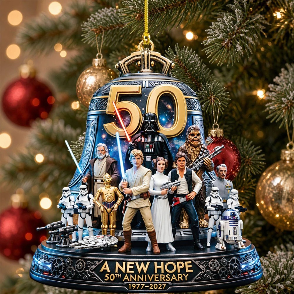 Star Wars 50th Anniversary Custom Shape 2-side Printed Acrylic Ornament – TMTHU9924