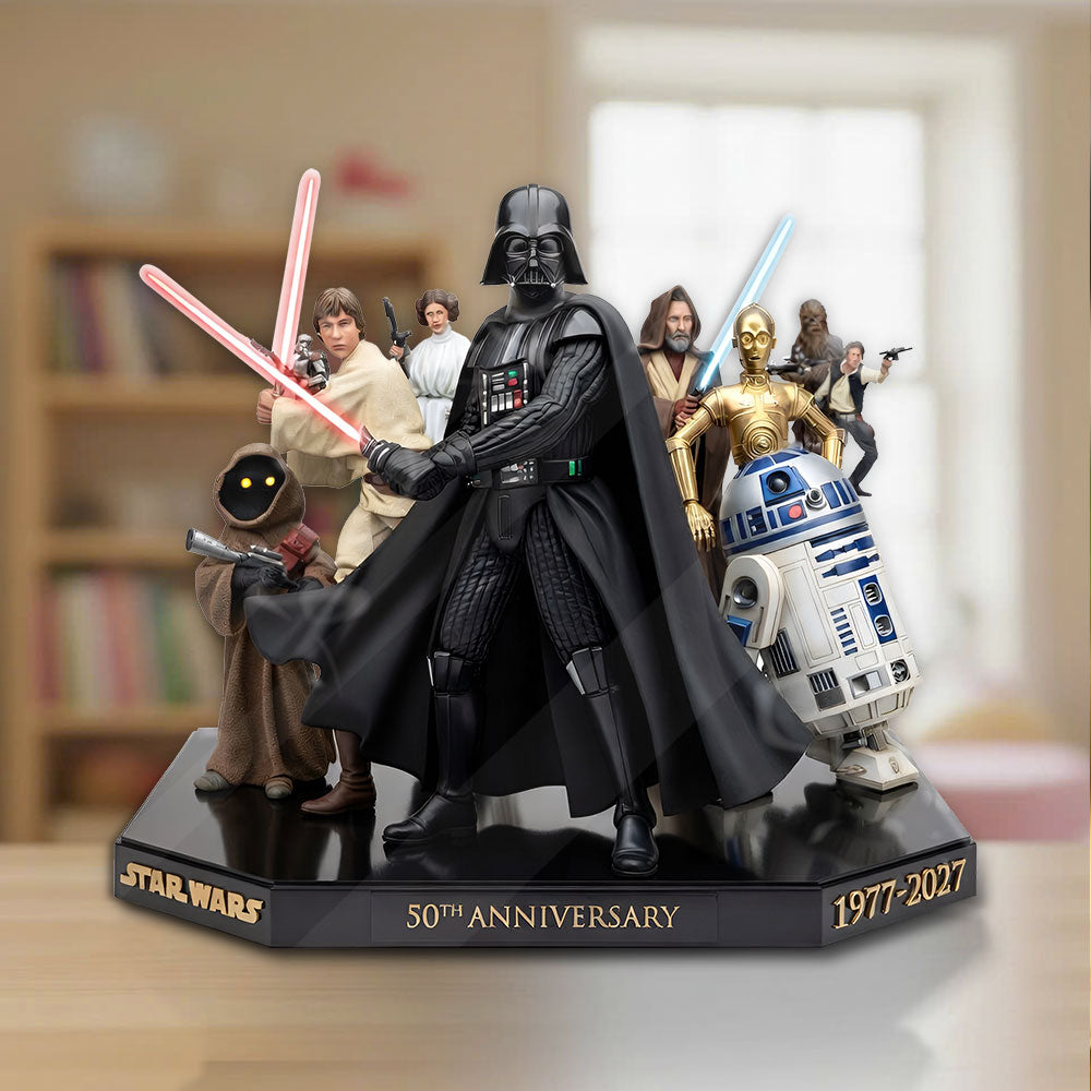 Star Wars 50th Anniversary Custom Shape Acrylic Plaque – TMTHU4585