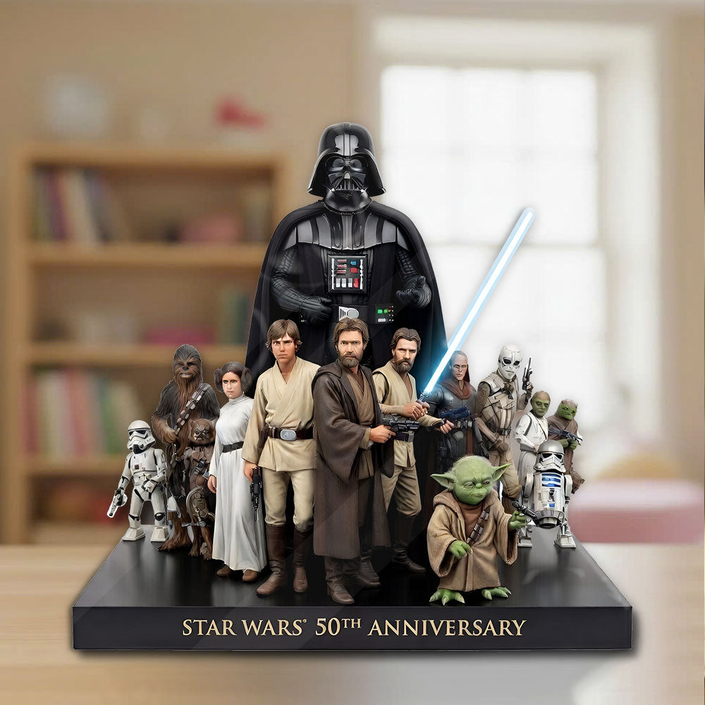 Star Wars 50th Anniversary Custom Shape Acrylic Plaque – TMTHU4587