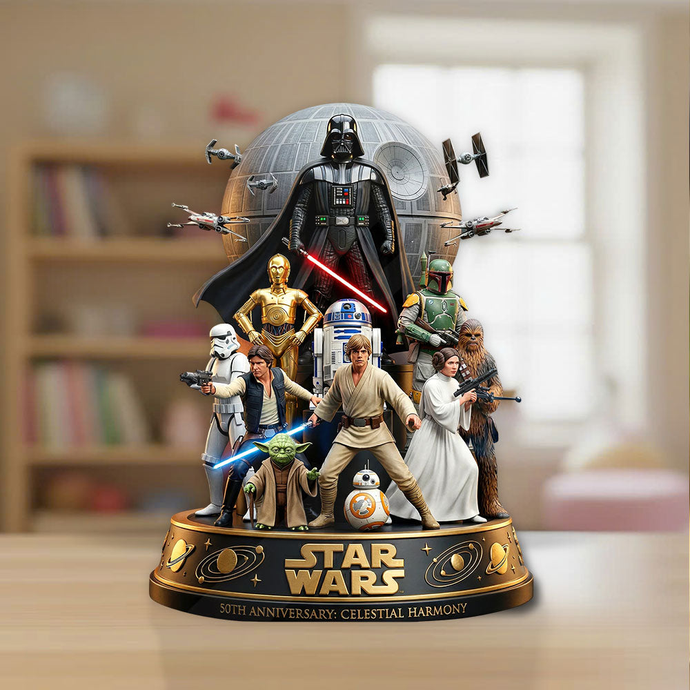 Star Wars 50th Anniversary Custom Shape Acrylic Plaque – TMTHU4798