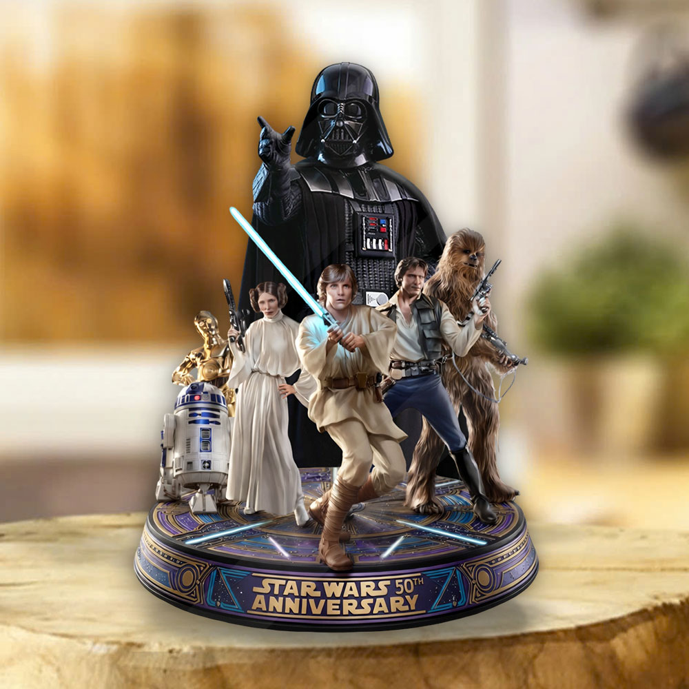 Star Wars 50th Anniversary Custom Shape Acrylic Plaque – TMTHU5059