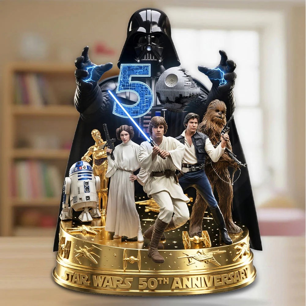 Star Wars 50th Anniversary Custom Shape Acrylic Plaque – TMTHU9914