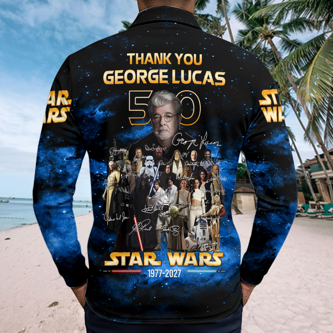 Star Wars 50th Anniversary Zip Polo Shirt – HOATT17403