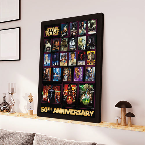 Star Wars 50th Anniversary Rectangle Canvas With Inner Frame – TMTHU6969