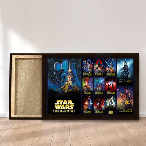 Star Wars 50th Anniversary Rectangle Canvas With Inner Frame – TMTHU7769