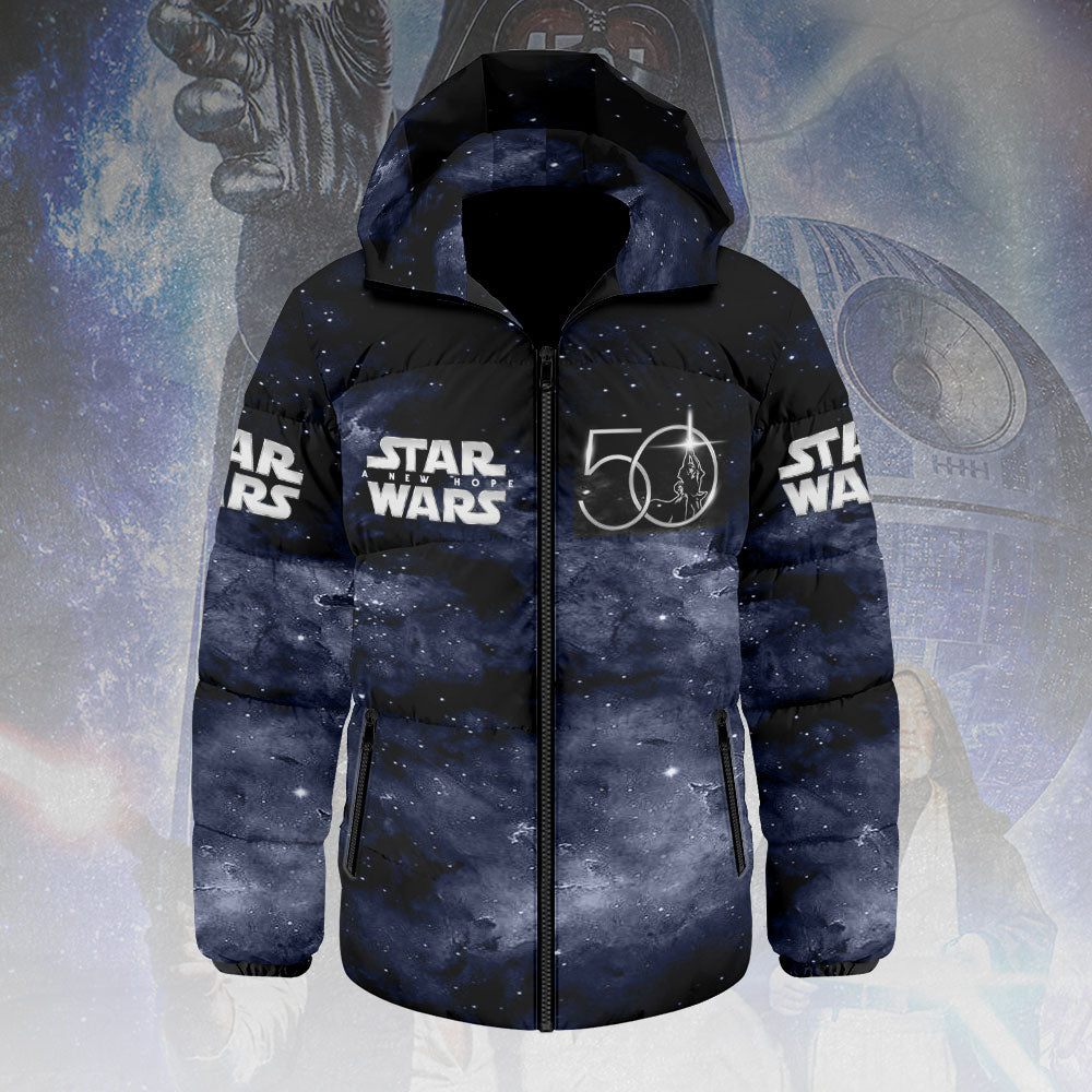 Star Wars 50th Anniversary Thickened Down Hooded Jacket – HOATT14087