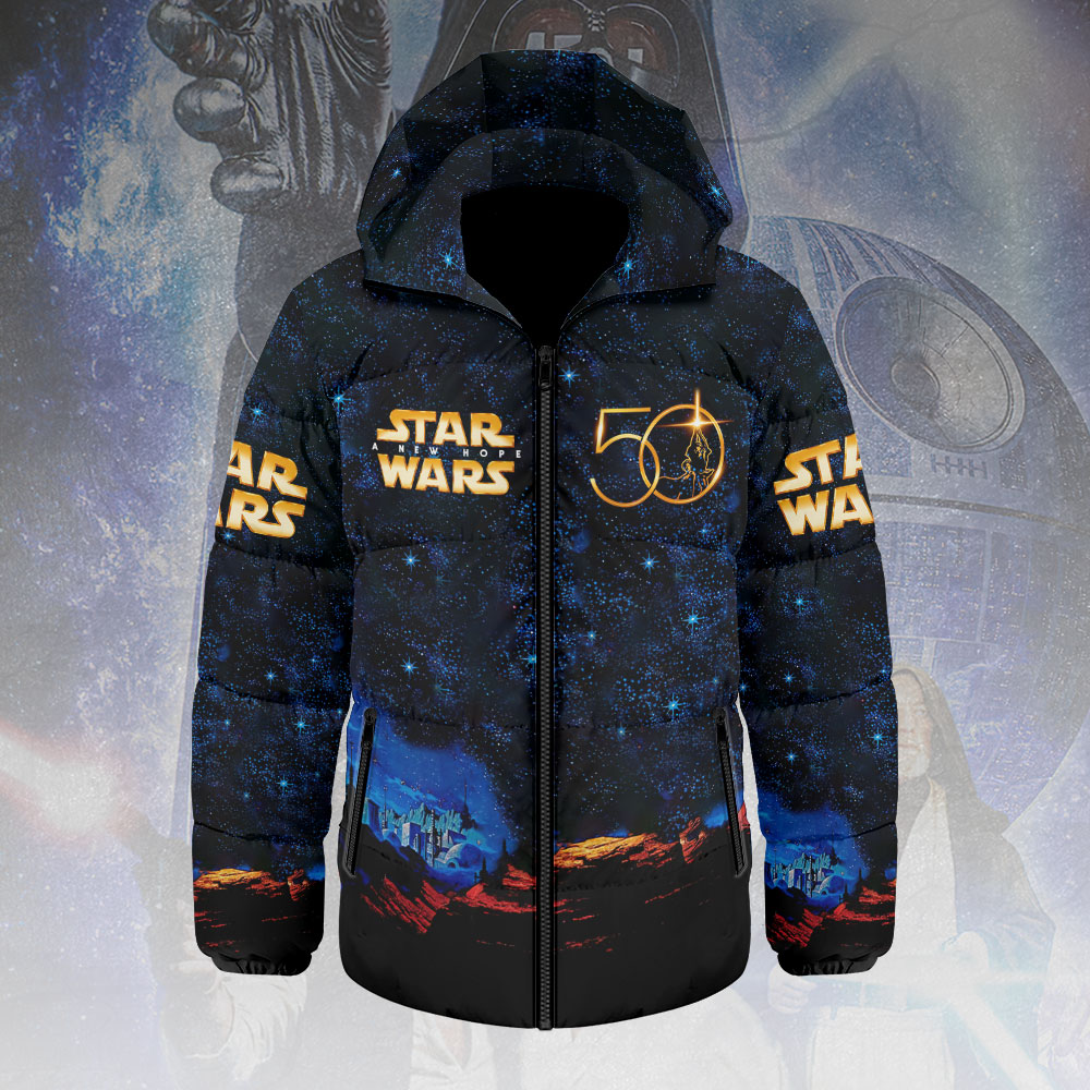 Star Wars 50th Anniversary Thickened Down Hooded Jacket – HOATT14026