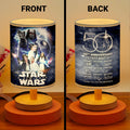 Star Wars 50th Anniversary Wooden Base Fabric Lamp – HOATT13857