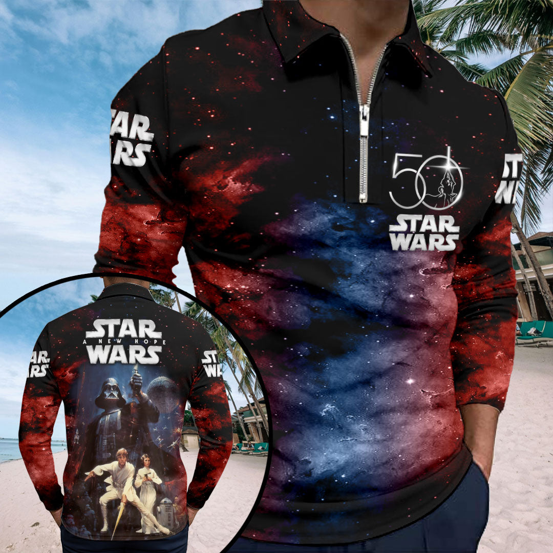 Star Wars 50th Anniversary Zip Polo Shirt – HOATT17286