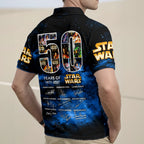 Star Wars 50th Anniversary Zip Polo Shirt – HOATT17545