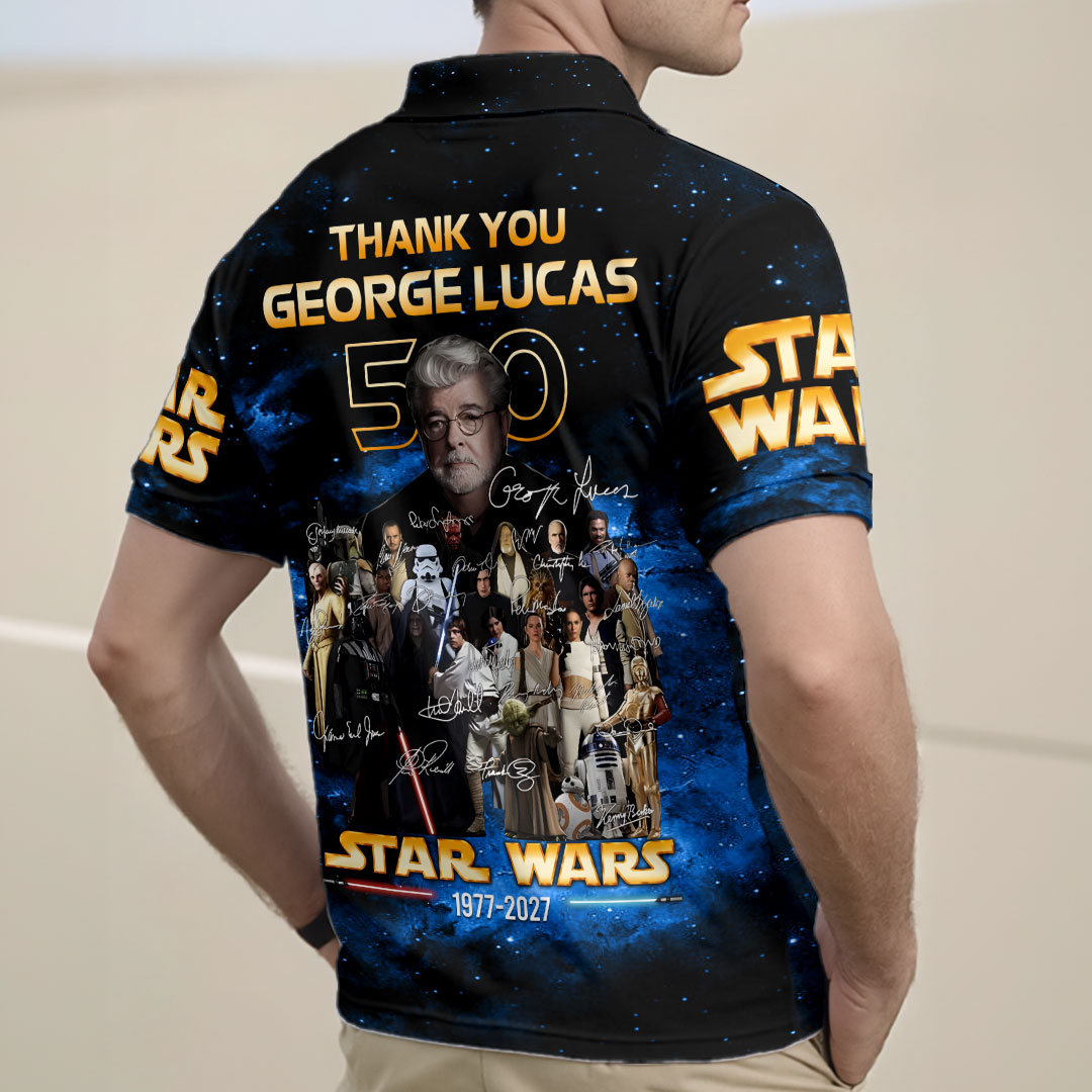 Star Wars 50th Anniversary Zip Polo Shirt – HOATT17546