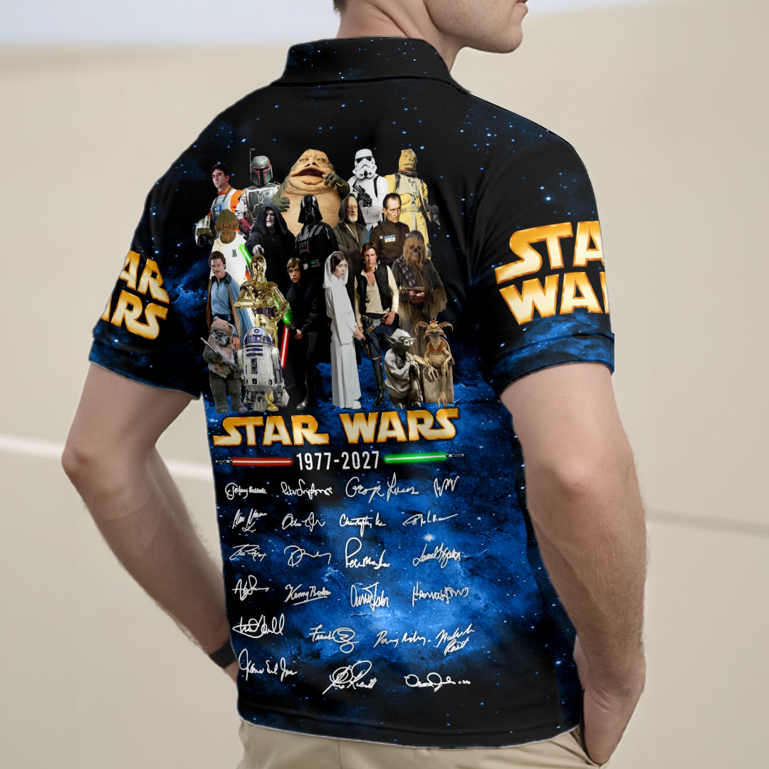 Star Wars 50th Anniversary Zip Polo Shirt – HOATT17577