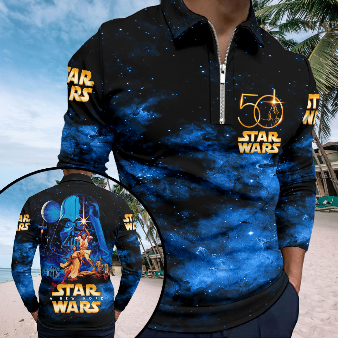 Star Wars 50th Anniversary Zip Polo Shirt – HOATT17741
