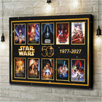 Star Wars 50th Anniversary Rectangle Canvas With Inner Frame – HOATT16454