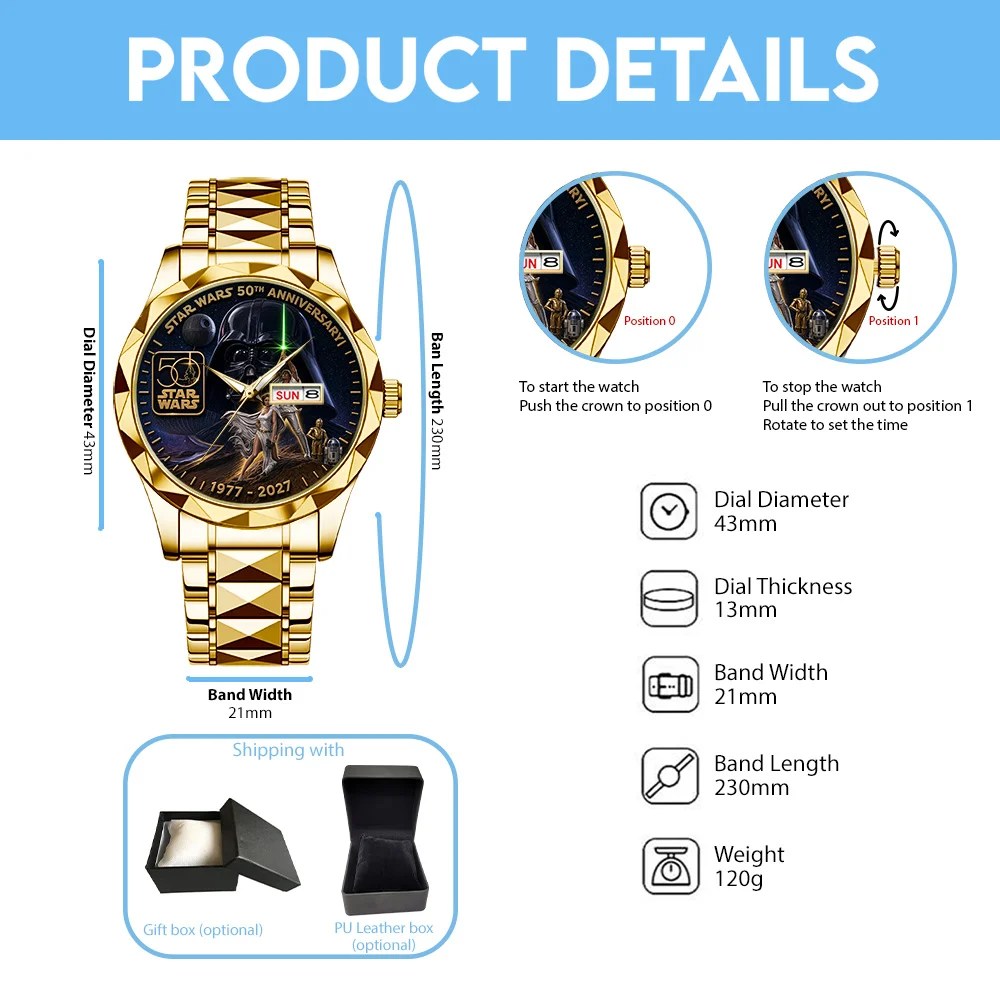 Star Wars Alloy Luxury Quartz Watch – TMTHU10256