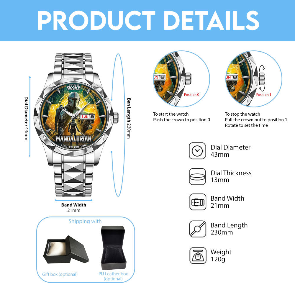 Star Wars Alloy Luxury Quartz Watch – TMTHU6676