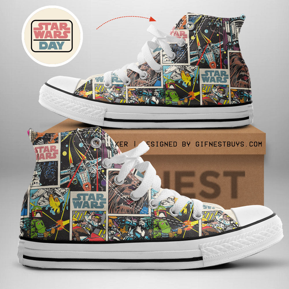 Star Wars High Top Canvas Shoes – TANTN 5966