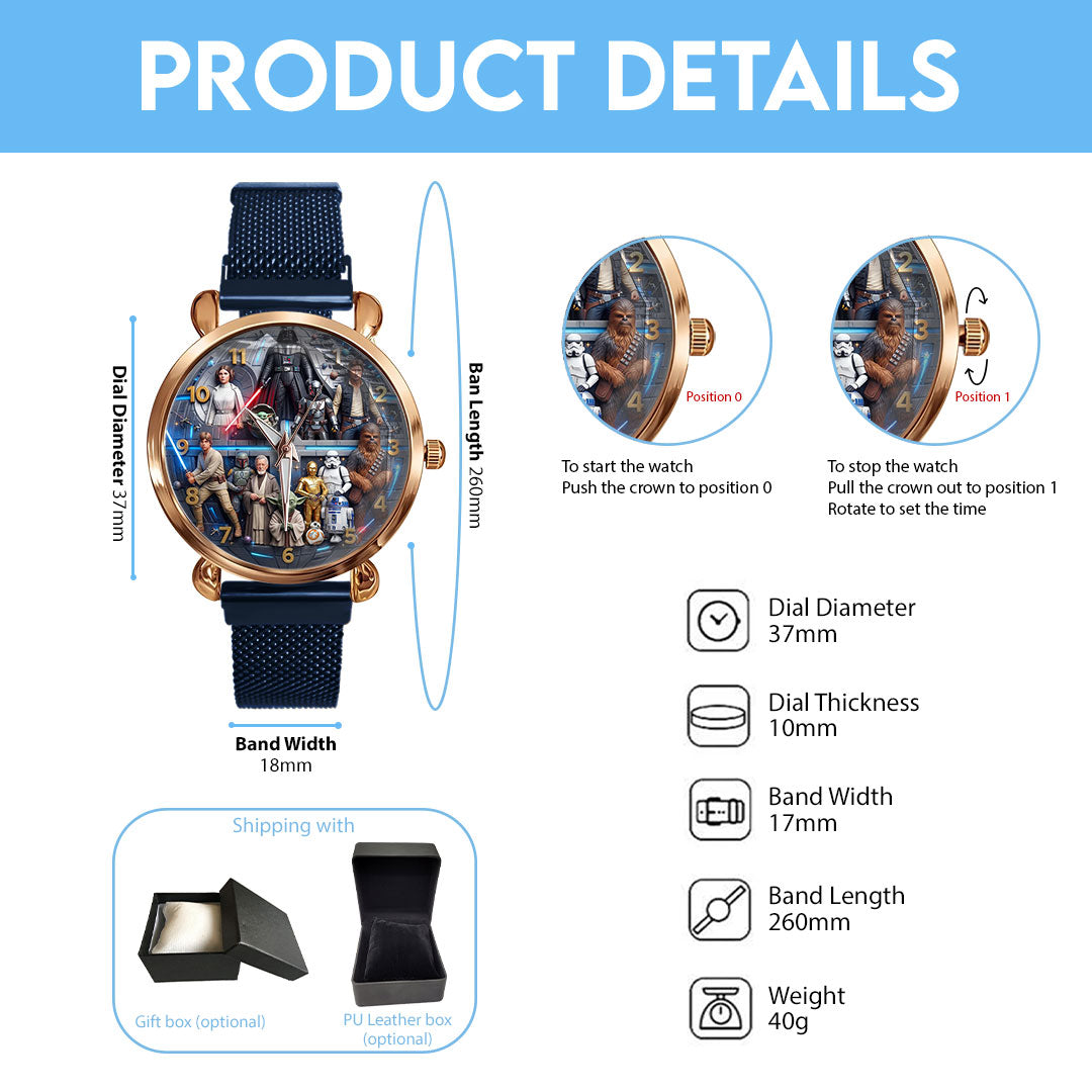 Star Wars Mesh Strap Quartz Watch – TMTHU8019