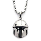 Star Wars Mandalorian Helmet Pendant Necklace – MAITMDROP143