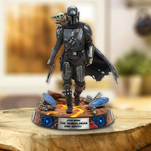 Star Wars : The Mandalorian and Grogu Custom Shape Acrylic Plaque – TMTHU6072