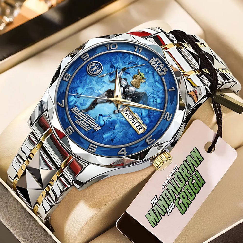 Star Wars: The Mandalorian and Grogu Alloy Luxury Quartz Watch – TMTHU6720