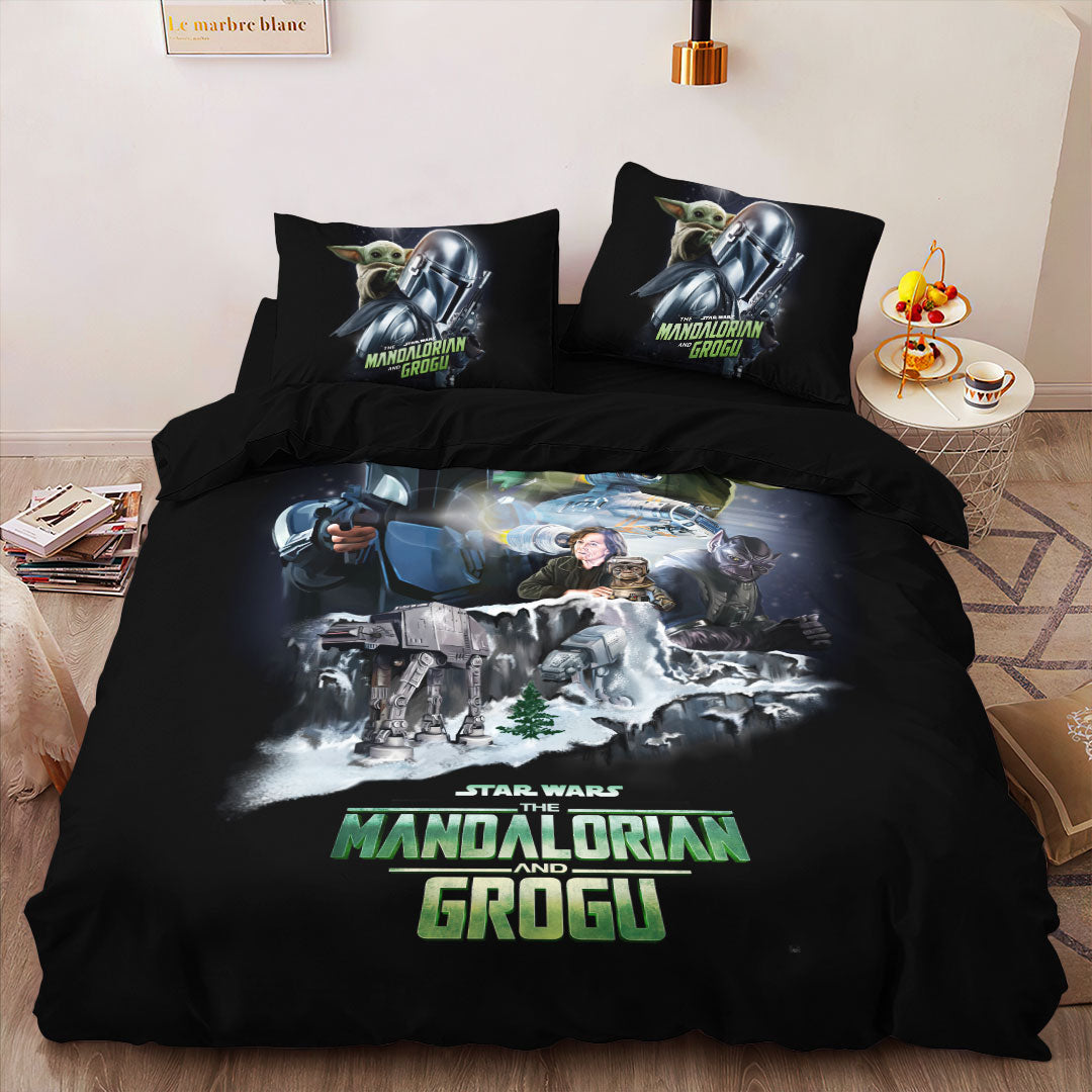 Star Wars: The Mandalorian and Grogu 3-Piece Duvet Bedding Set – HOATT19460