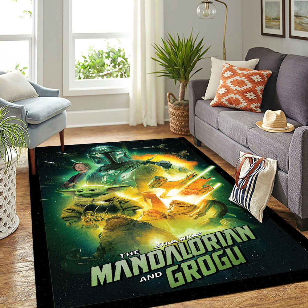 Star Wars: The Mandalorian and Grogu Rectangular Rug – TMTHU6830