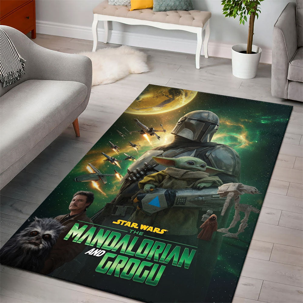 Star Wars: The Mandalorian and Grogu Rectangular Rug – TMTHU6951