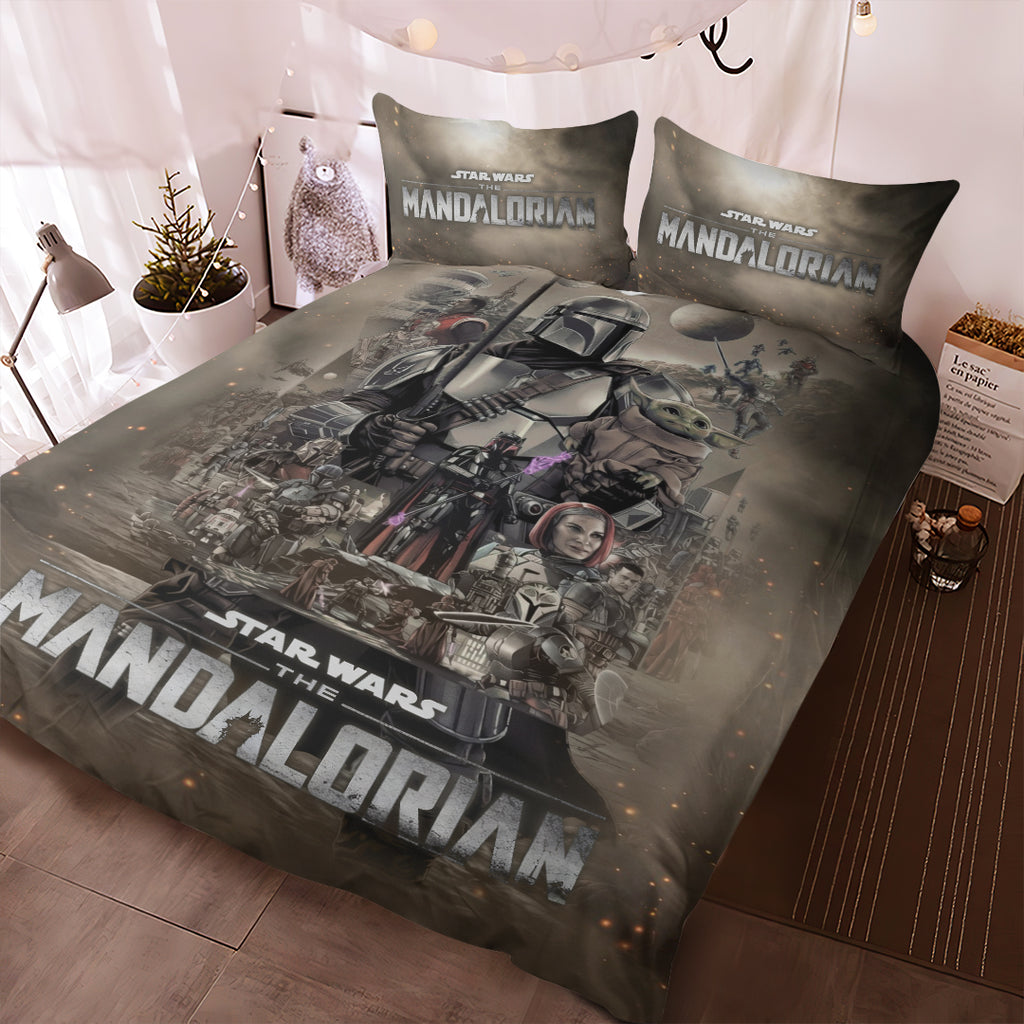 Star Wars x Mandalorian 3-Piece Duvet Bedding Set – TMTHU7106