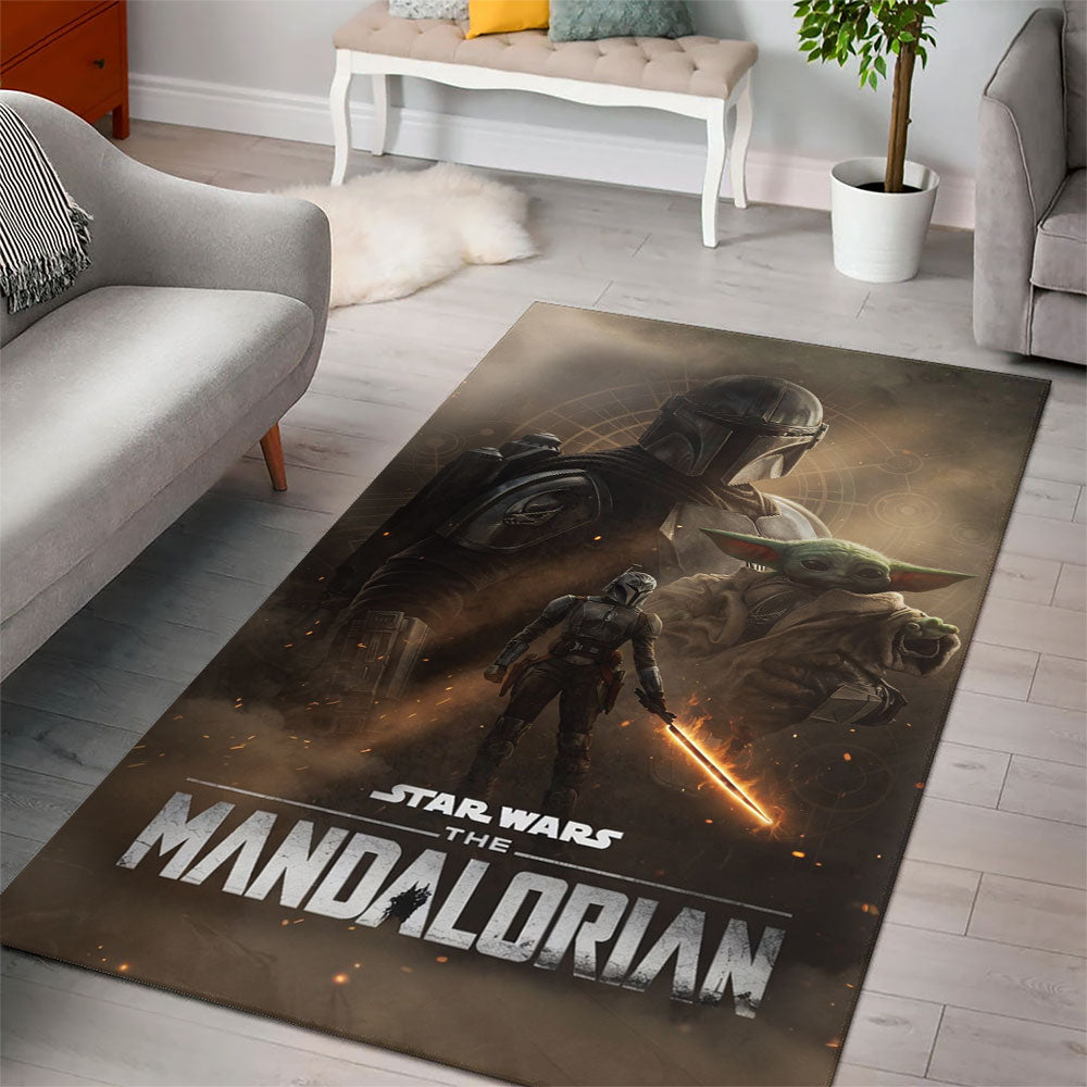 Star Wars x Mandalorian Rectangular Rug – TMTHU6552